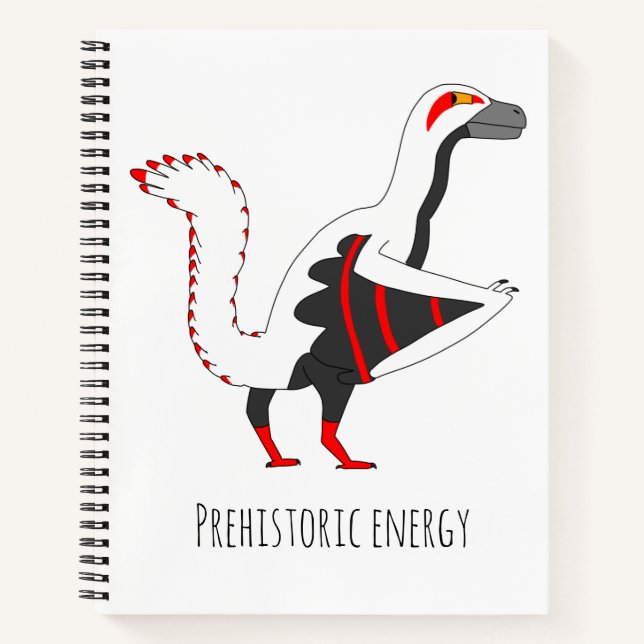 Karura the Archaeopteryx Dino Bird Spiral Notebook (Front)
