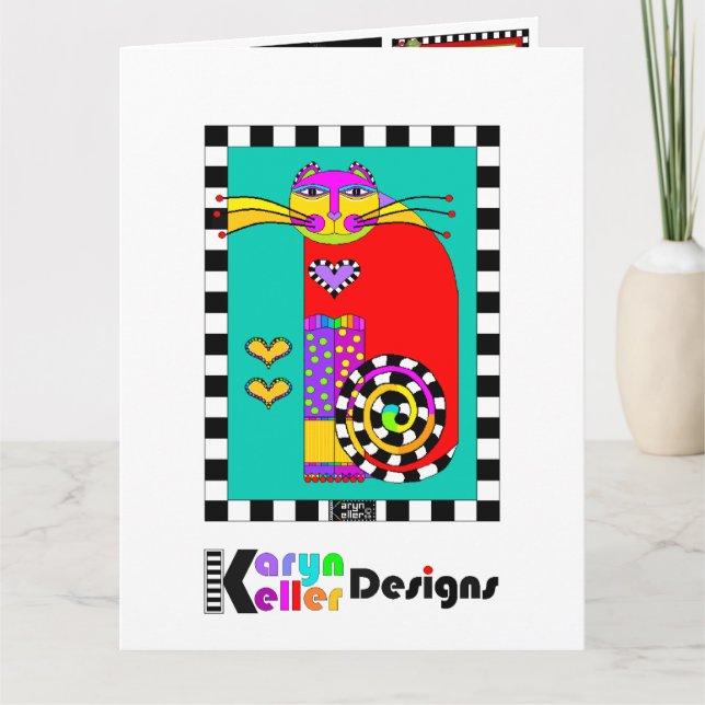 Karyn Keller Designs sample card (Front)