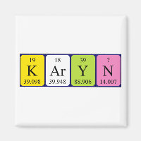Karyn periodic table name magnet