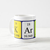Karyne periodic table name mug (Front Left)