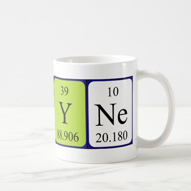 Karyne periodic table name mug (Right)