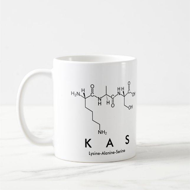 Kas peptide name mug (Left)
