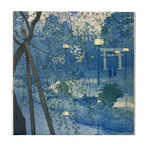 KASAMATSU, Shiro (1898-1991) Vintage Japanese Art Tile