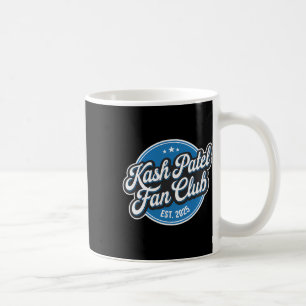 Kash Patel Fan Club Est. 2025 Retro Logo Trump Nom Coffee Mug