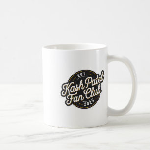 Kash Patel Fan Club Est. 2025 Vintage Logo Trump N Coffee Mug