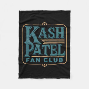 Kash Patel Fan Club Vintage Logo President Trump Fleece Blanket