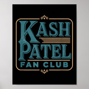 Kash Patel Fan Club Vintage Logo President Trump Poster
