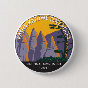 Kasha - Katuwe Tent Rocks National Monument  6 Cm Round Badge