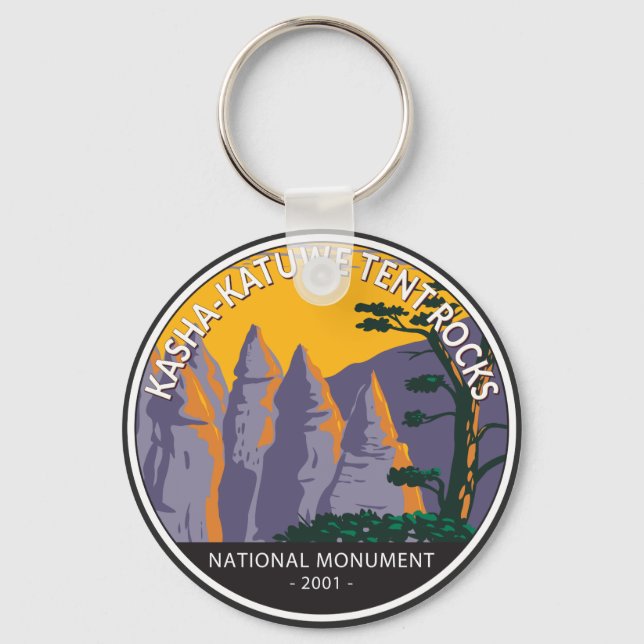 Kasha - Katuwe Tent Rocks National Monument Key Ring (Front)