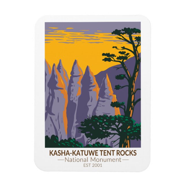 Kasha - Katuwe Tent Rocks National Monument Magnet (Vertical)