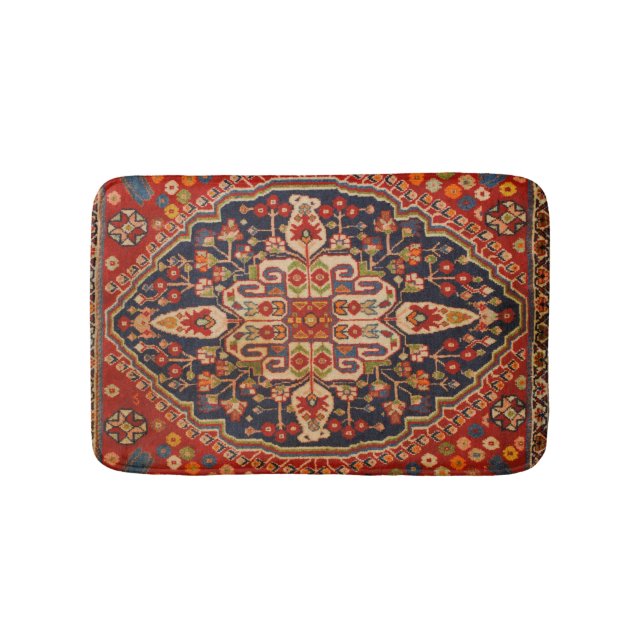 Kashan Poshti Central Persian Rug Print (Front)