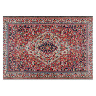 Kashan Poshti Central Persian Rug Print Cutting Board