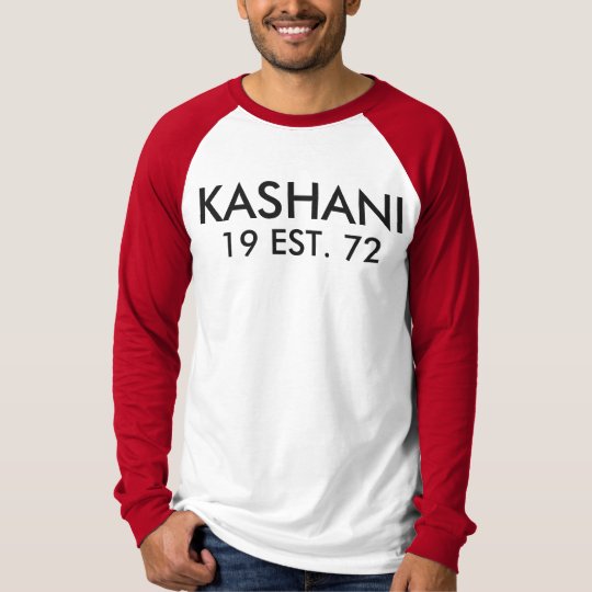 KASHANI Men's Canvas Long Sleeve Raglan T-Shirt