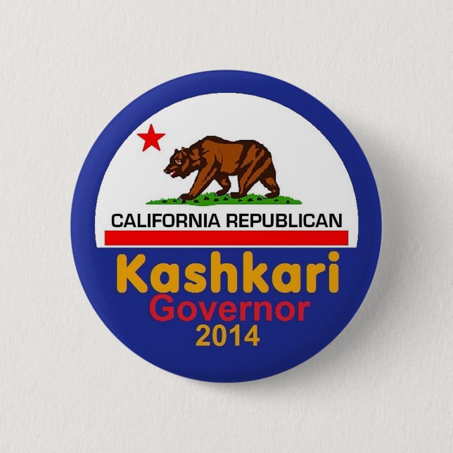 Kashkari Governor 2014 Button (Front)