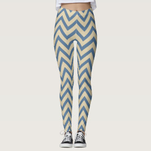 Kashmir Blue Spice Moods Chevrons Leggings