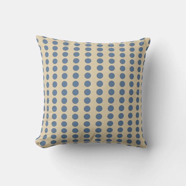 Kashmir Blue Spice Moods Dots Cushion (Front)