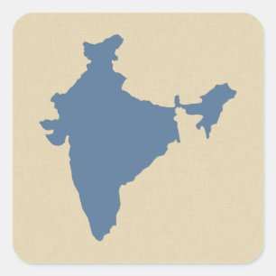 Kashmir Blue Spice Moods India Square Sticker