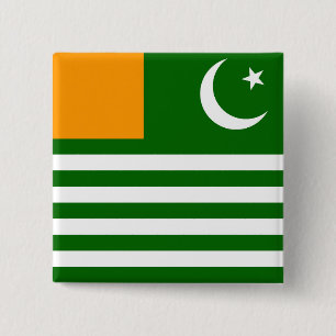 kashmir country flag province region symbol 15 cm square badge