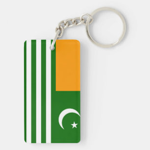 kashmir country flag province region symbol keycha key ring