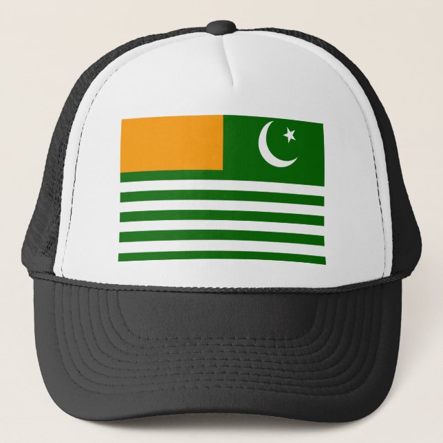 kashmir country flag province region symbol trucker hat (Front)