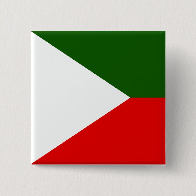 Kashmir Independant, India flag 15 Cm Square Badge (Front)
