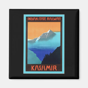 Kashmir ~ Vintage Travel Magnet