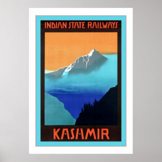 Kashmir ~ Vintage Travel Poster