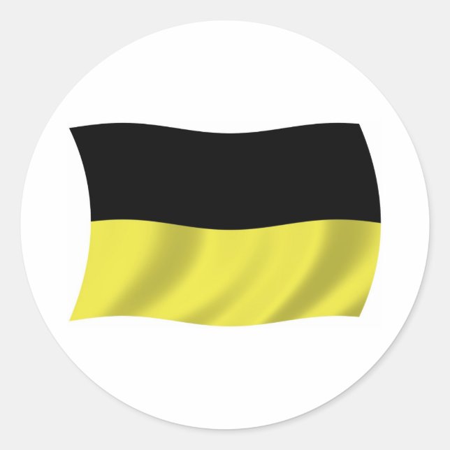 Kashubians Flag Sticker (Front)