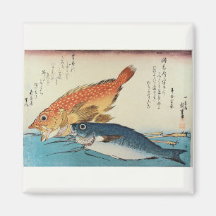 Kasogo & Himedai - Hiroshige's Japanese Fish Magnet