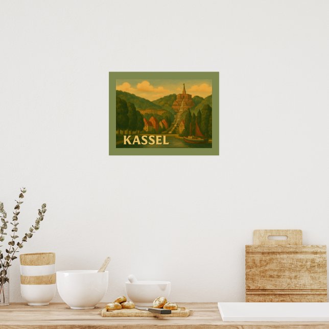 Kassel Germany City Art Poster (Kitchen)