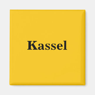 Kassel  Magnet Schild Gold Gleb