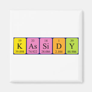 Kassidy periodic table name magnet