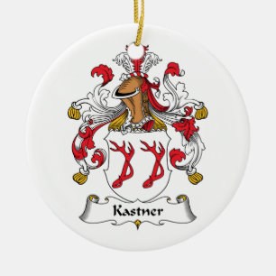 Kastner Family Crest Ceramic Tree Decoration