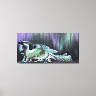 Kastraal True Aurora Dragon Pair Canvas Print