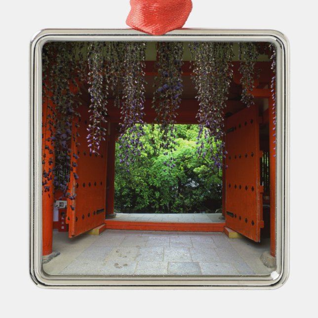 Kasuga Shrine, Nara, Japan Metal Tree Decoration (Front)