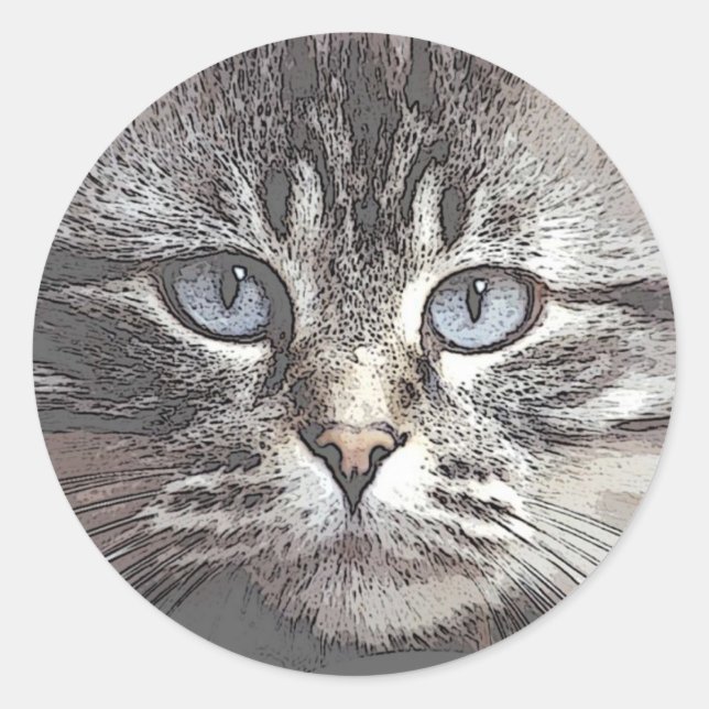 kat4 classic round sticker (Front)