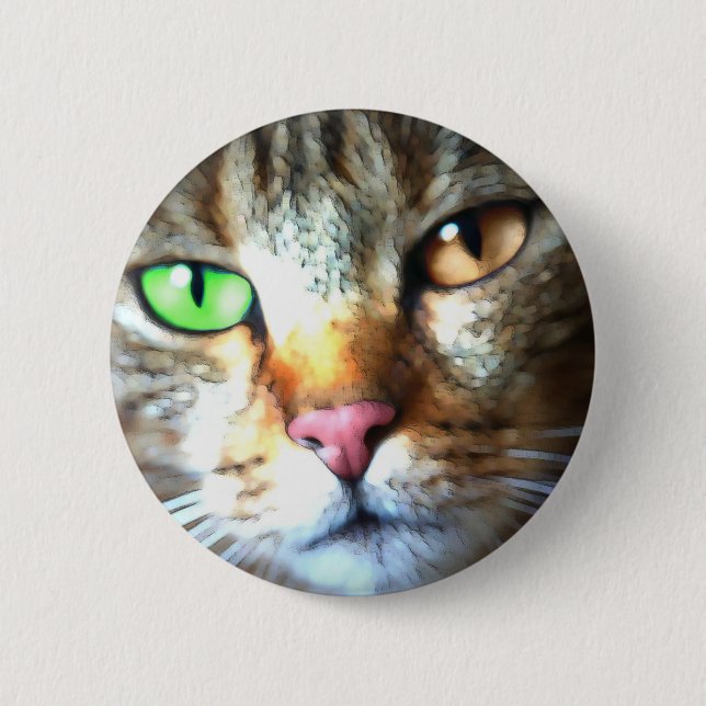 Kat 6 Cm Round Badge (Front)