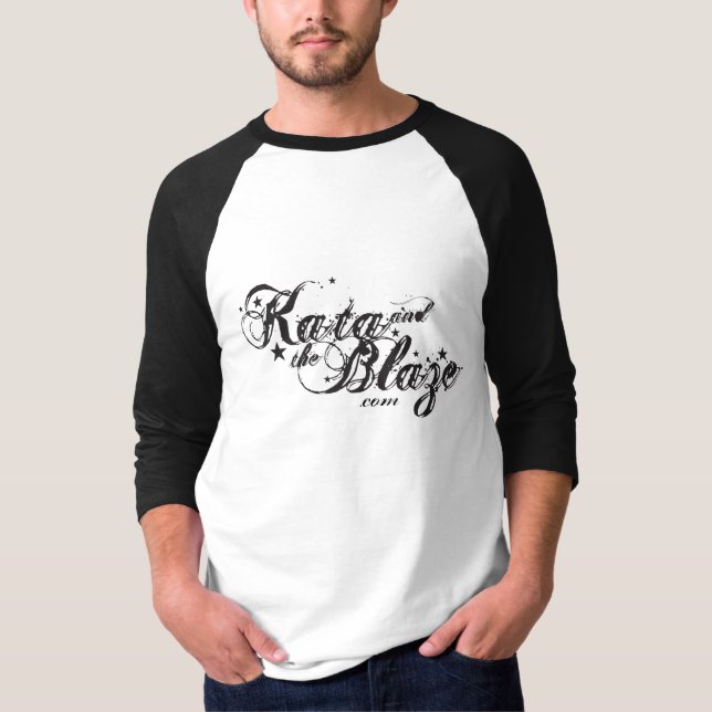 Kata & The Blaze - Men's Baseball Tee (Front)