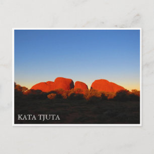 kata tjuta sunset postcard