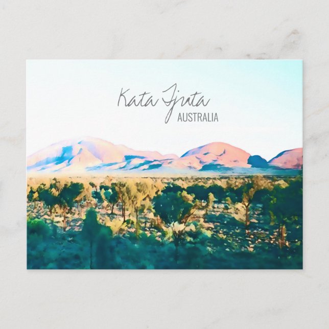 Kata Tjuta The Olgas Central Australia travel Postcard (Front)
