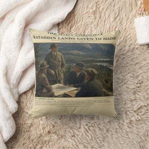 Katahdin Lands Given To Maine   March 3, 1931   Cushion