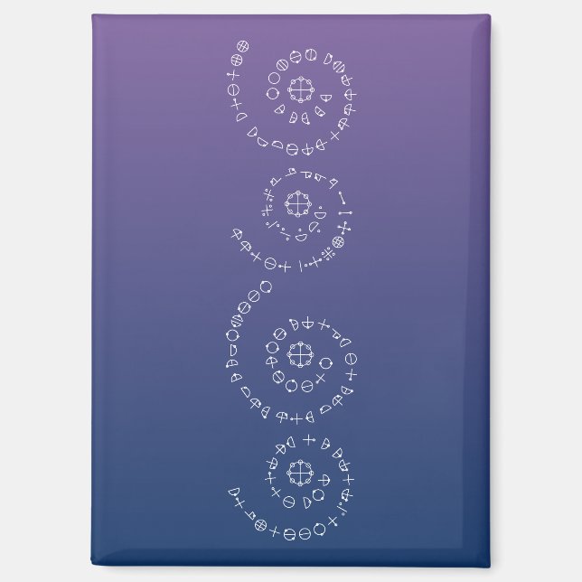 Katakamuna Power verses - 5 to 8 Songs of Creation Magnet (Front)