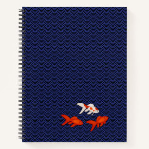 Katakana & Goldfish Personalised Japanese Student Notebook