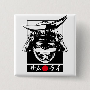[Katakana] Samurai 15 Cm Square Badge