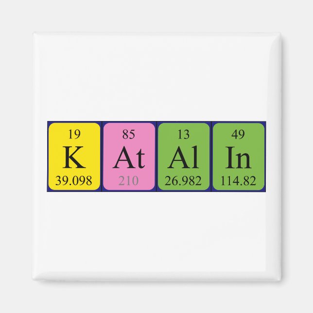 Katalin periodic table name magnet (Front)