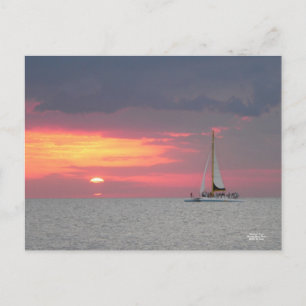 Katamaran Sunset Postcard