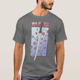 Katana Japanese Style Cherry Blossom Sakura Japan  T-Shirt