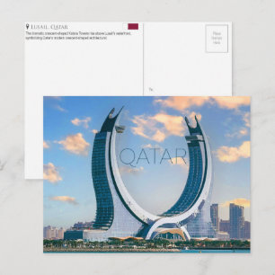 Katara Towers, Lusail, Qatar Travel Postcard