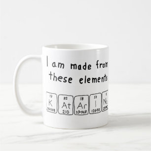 Katarina periodic table name mug