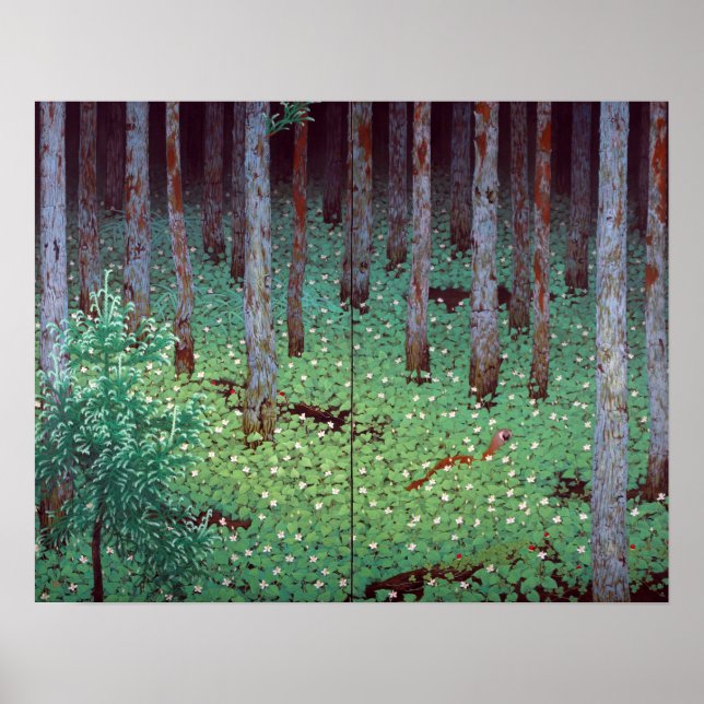 Katayama Bokuyo Mori Forest Poster (Front)